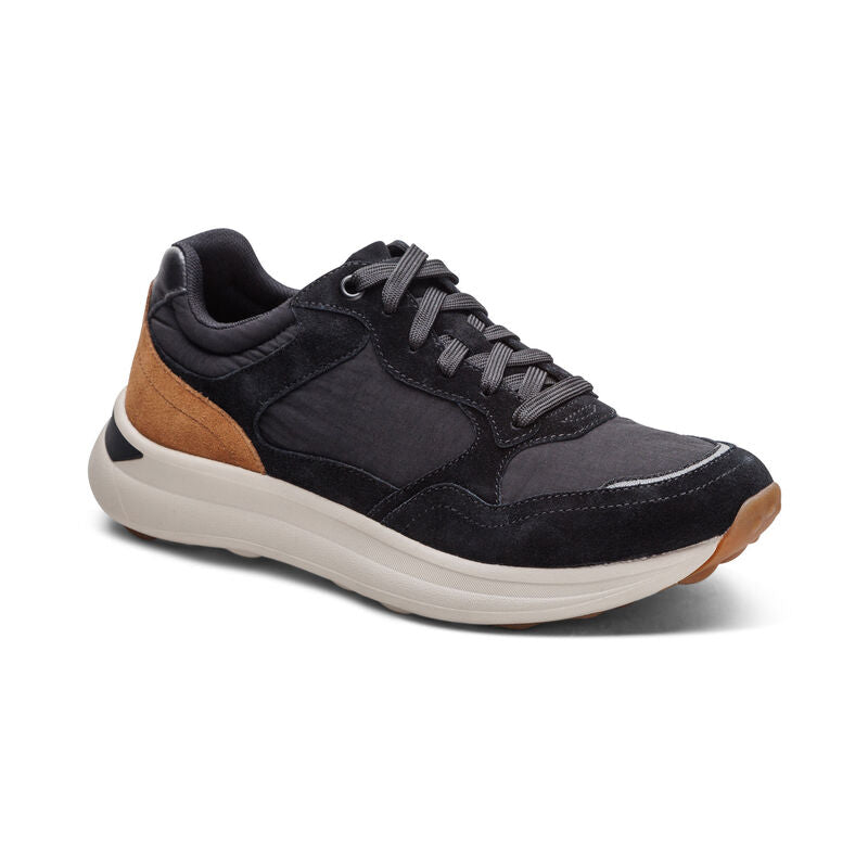 Molly Lace Up Women Sneakers Black - Aetrex Middle East